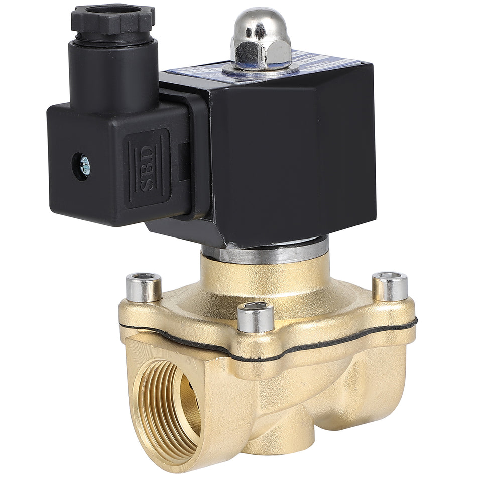 3/4inch NPT 220V-240V Brass Electric Solenoid Valve Gas Water Air Normally Closed