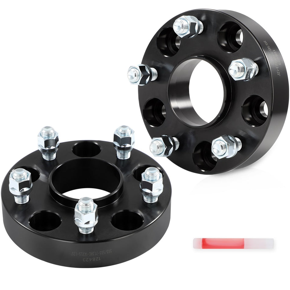 2x 1.25 inch 5x5 Wheel Spacer Hubcentric 14x1.5 For Jeep Wrangler Grand Cherokee
