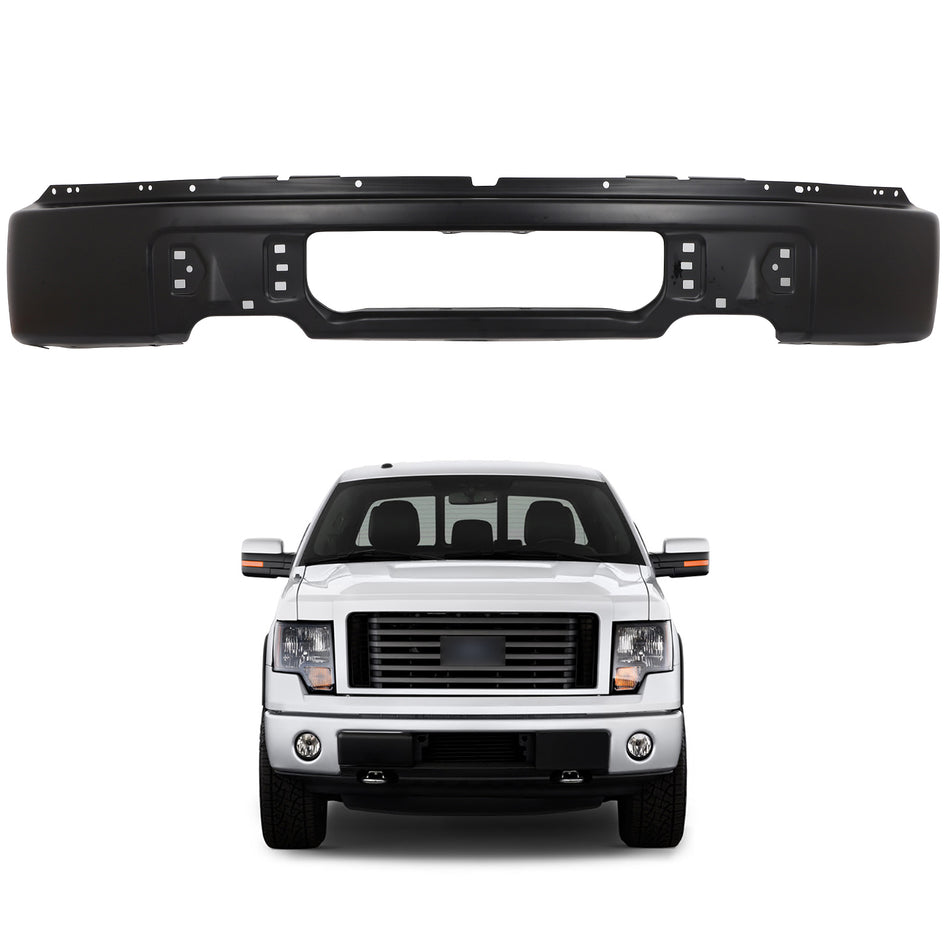 For Ford F150 Pickup Truck 2009-2014 Bumper NEW Primered - Steel Front Face Bar