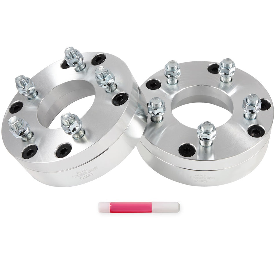 (2) 2inch 6x5.5 to 5x4.75 Wheel Adapters 14x1.5 Fits Chevrolet GMC 6 Lug to 5 Lug
