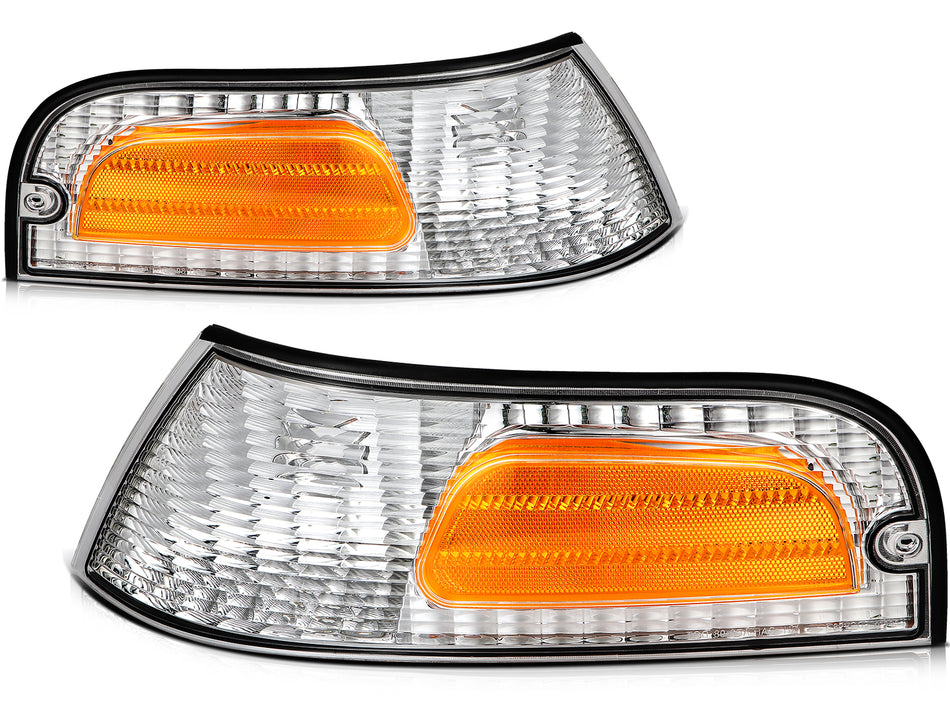 Headlight Corner Light Set For 1998-2011 Ford Crown Victoria 4-Door Sedan Pair