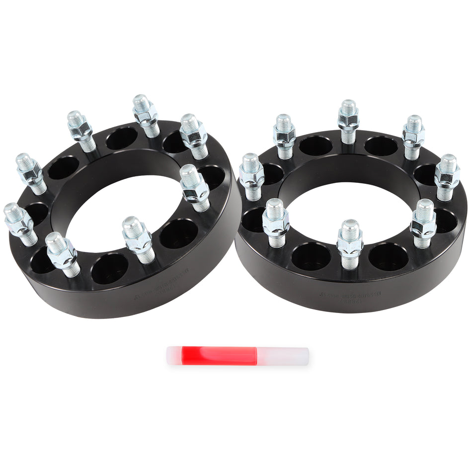 (2) 8x6.5 to 8x170 Wheel Adapters 1.5inch 8x165.1 Hub to 8x170 Wheel 14x1.5 For Ram