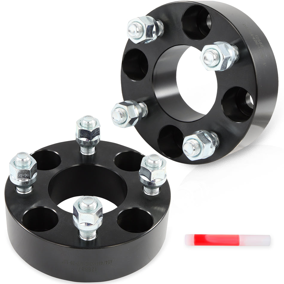 OFA 2 Pcs 1.5inch 4x4/ 4x101.6 Wheel Spacers 1/2inchx20 62mm CB For EZ Go Golf Cart