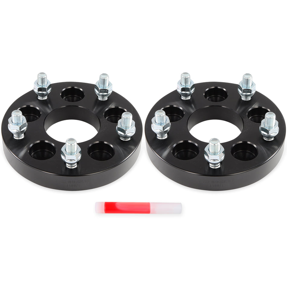 2 Pcs 1 inch 5x110 to 5x127 Wheel Adapters 12x1.5 Studs For Chevrolet Saturn Pontiac