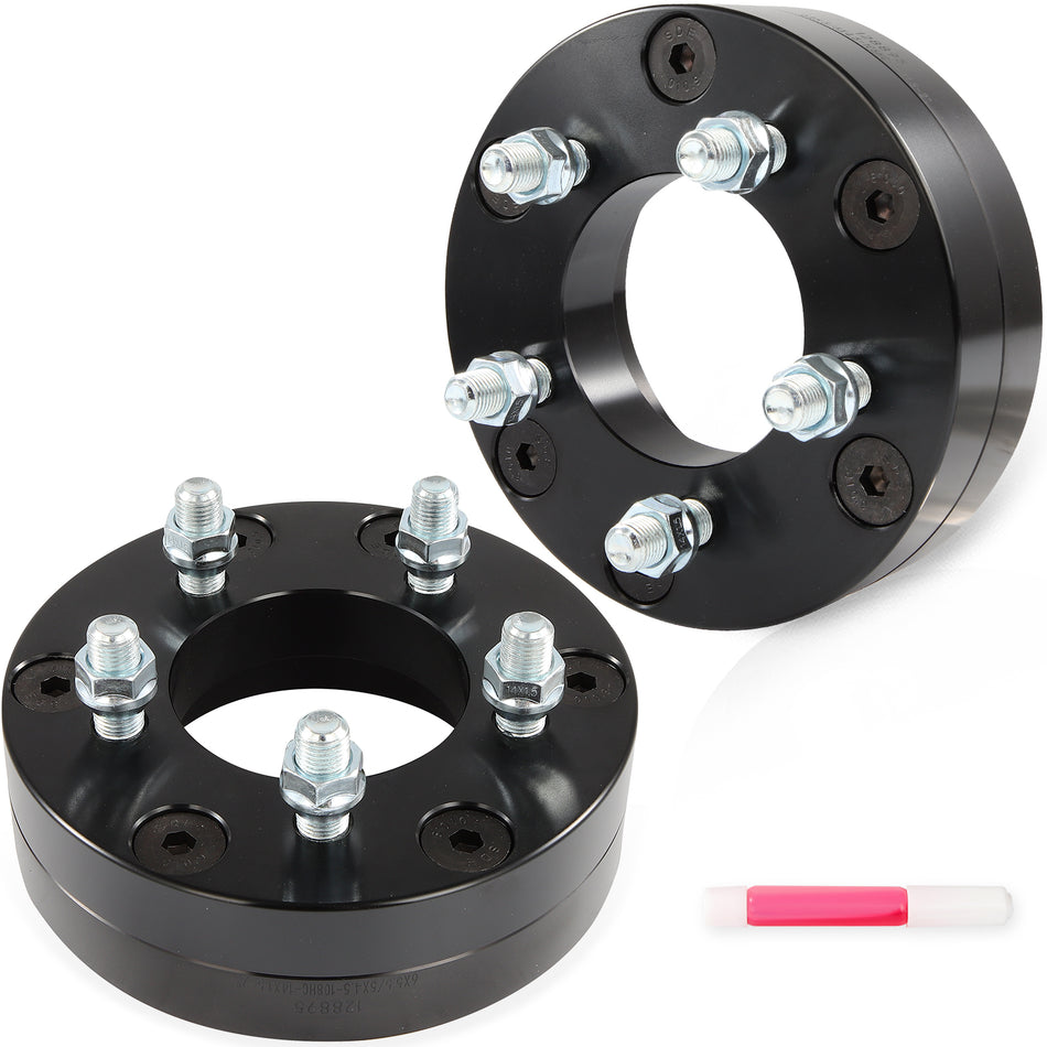 (2) 6x5.5 to 5x4.5 Wheel Adapters 2inch 6x139.7 Hub to 5x114.3 Wheel Fits Silverado
