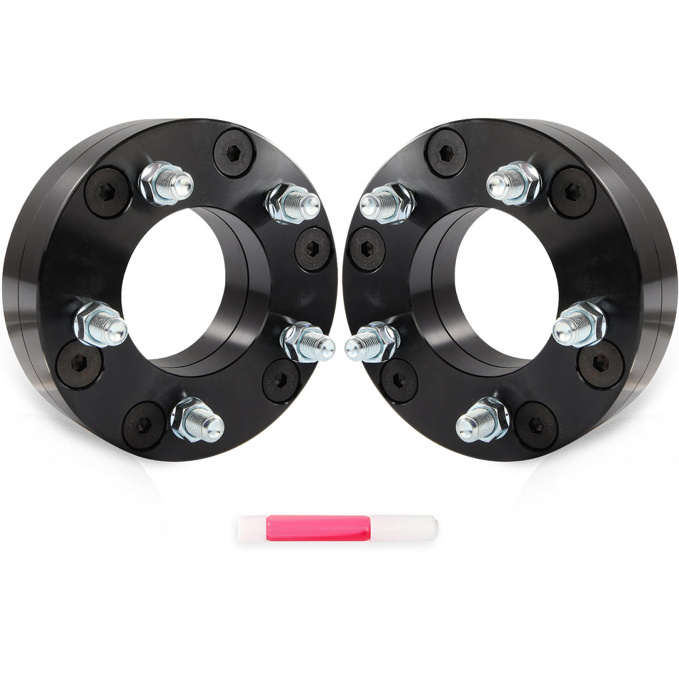 2Pcs 2inch 6x5.5 to 5x5 Conversion Wheel Adapters For Chevy GMC 6 Lug to Jeep 5 Lug
