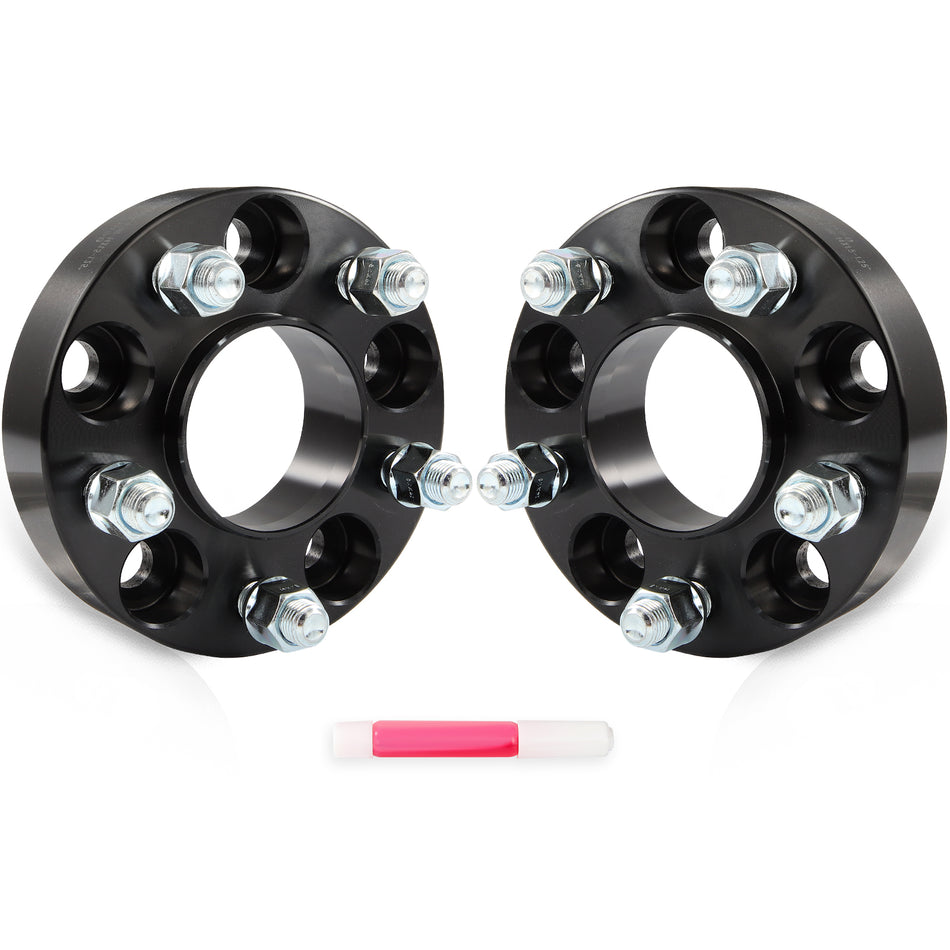 2 Pcs 1.25inch 5x114.3 Hub Centric Wheel Spacers 14x1.5 For Ford Mustang 2015-2025