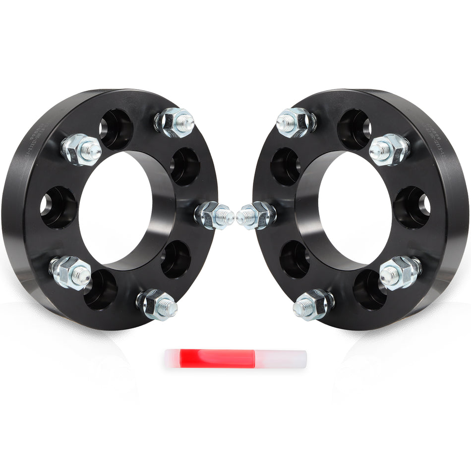 2X 1.25inch Thick Wheel Adapters For Dodge 5x5.5 Wheels On Chevy GMC 5x4.75 Models