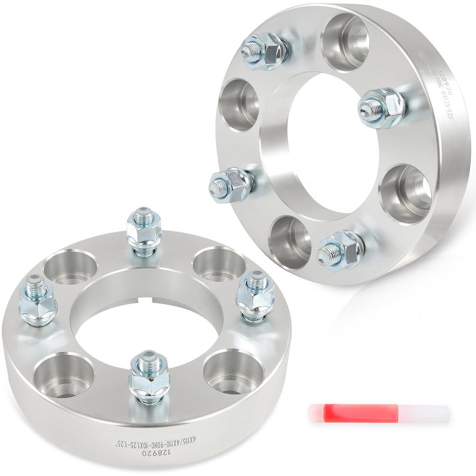 1.25inch 4x115 to 4x110 10x1.25 (2) Wheel Adapters For Yamaha Raptor 250 350 660R