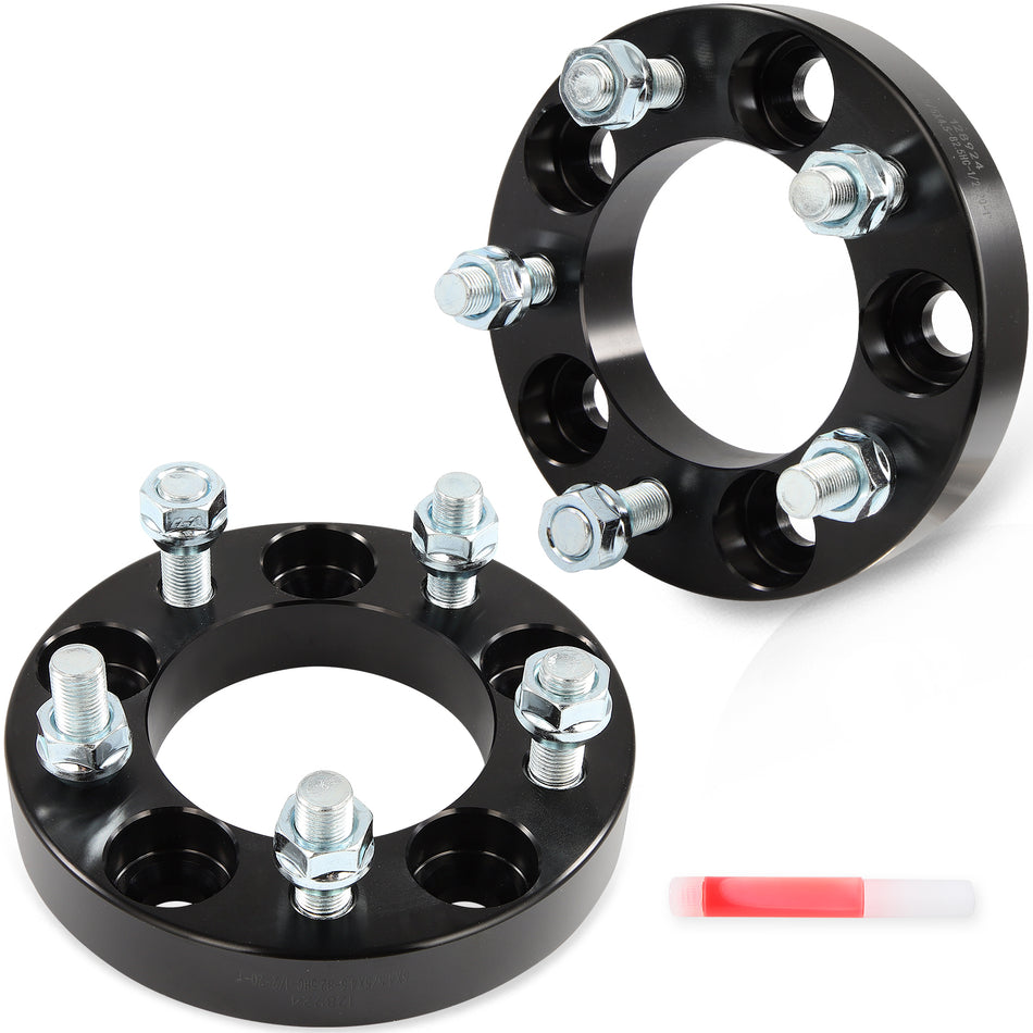 For 1984-2001 Jeep Cherokee 5x4.5 5x114.3 Wheel Spacers (2) 1inch Thick 1/2inch Studs