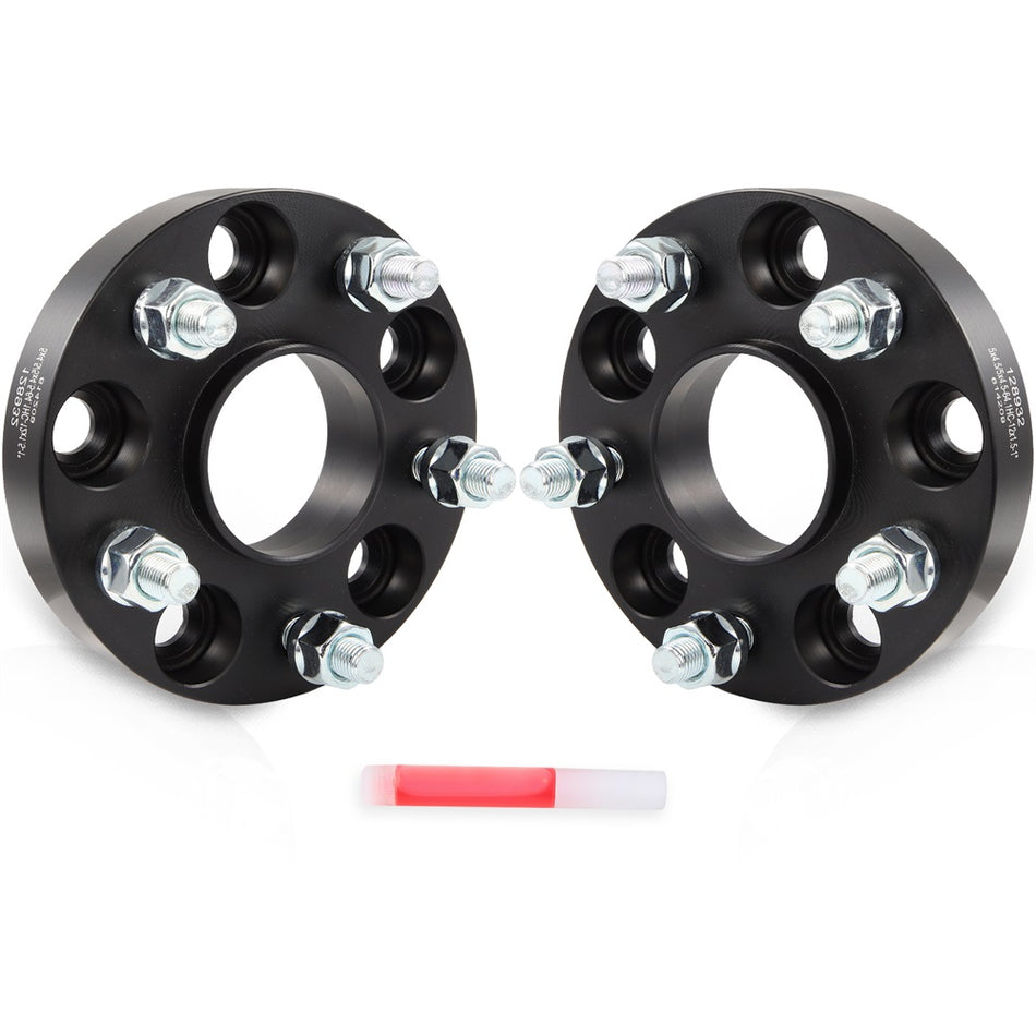 (2) 5x4.5 Hubcentric Wheel Spacers 1inch For Honda Accord Civic Acura TSX TL 12x1.5