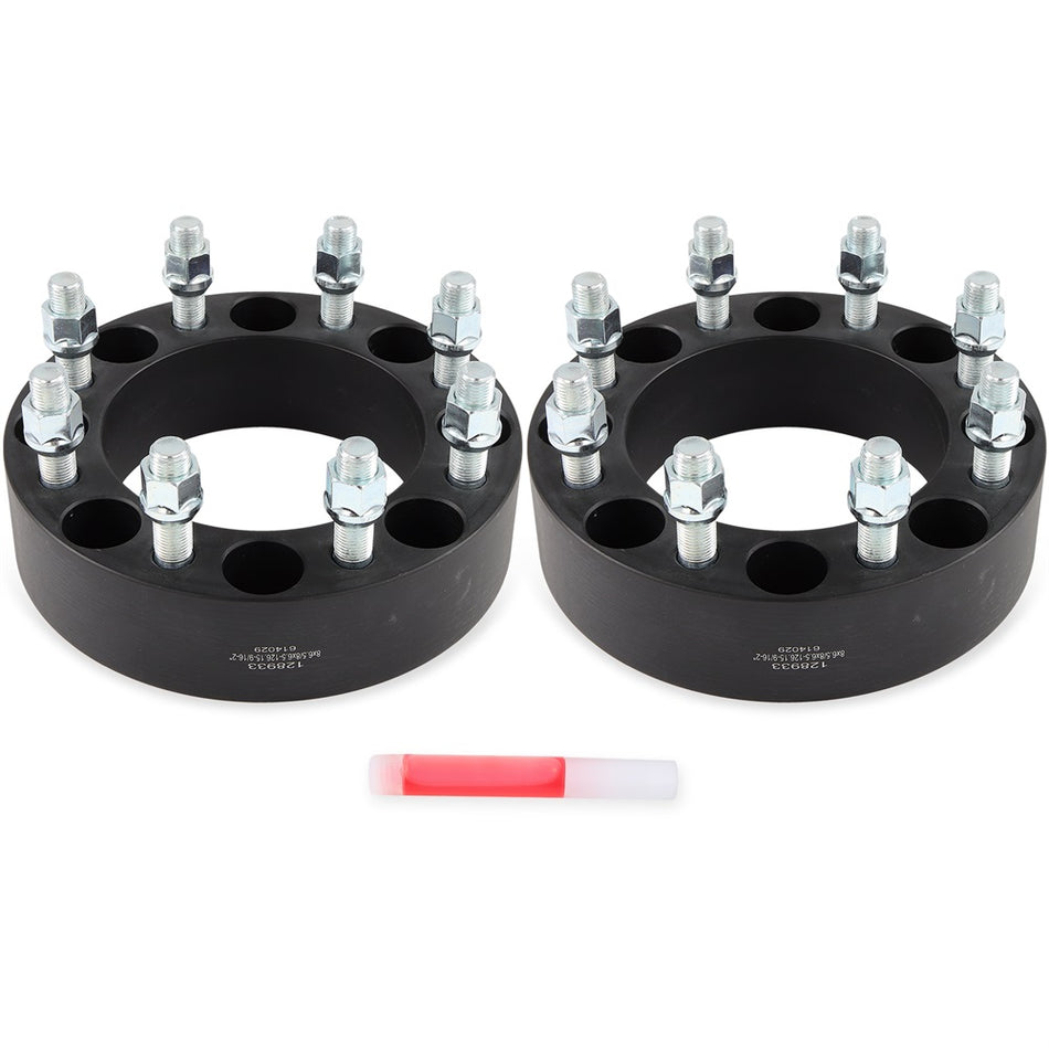 2x 2 inch 8x6.5 Wheel Spacers 9/16inch Studs For Dodge Ram 2500 3500 8Lug Ford F350