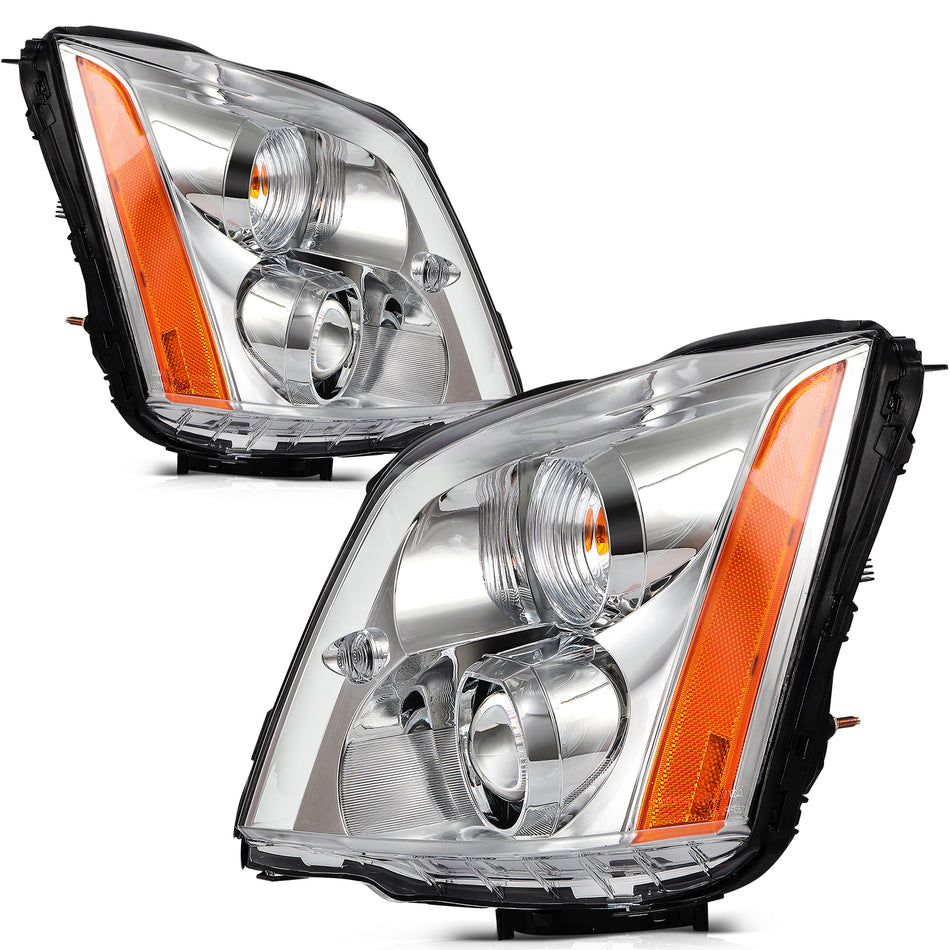 2X Headlights Assembly Front LR Projector For 2006-11 Cadillac DTS withHID Xenon