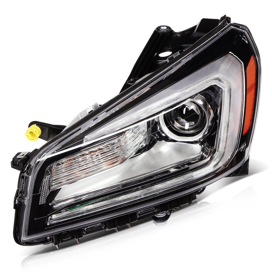For GMC Acadia 2013-2016 Halogen Headlight Assembly Set LED DRL Driver Left Side