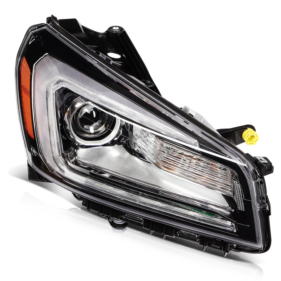 For 2013-2015 2016 GMC Acadia Right Side Headlight Assembly with LED DRL