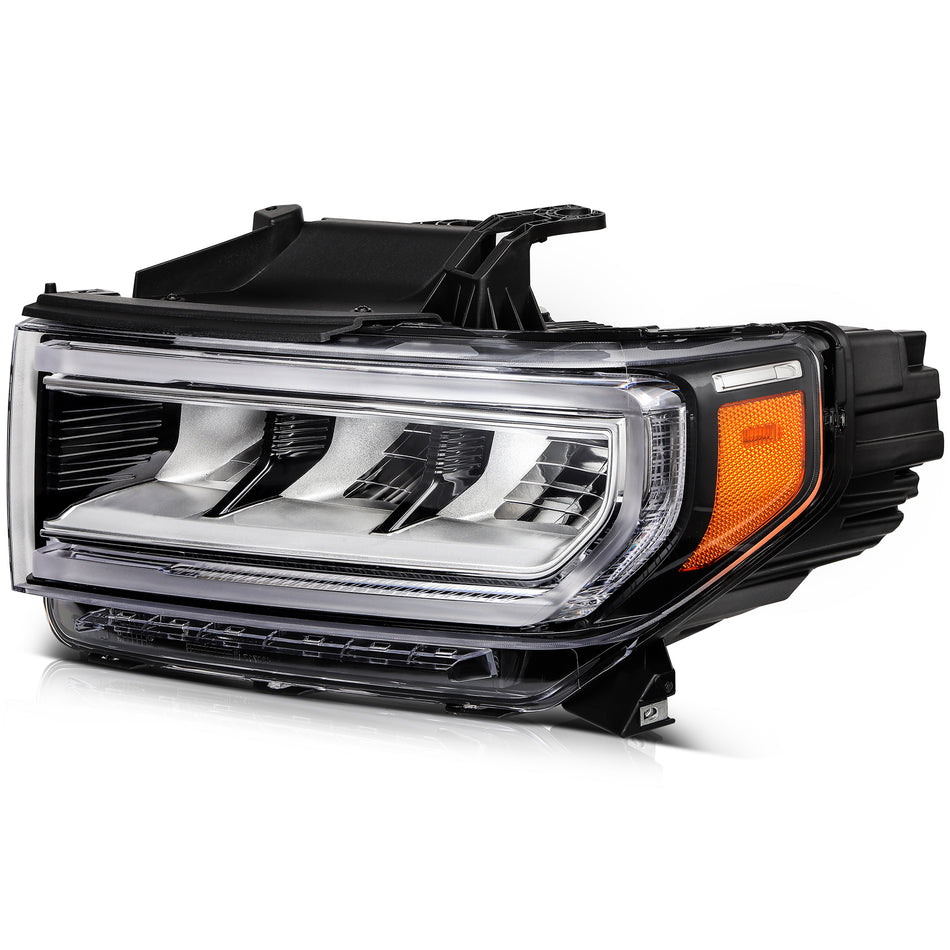 Left Driver Full LED Headlight with DRL For 2020-2023 GMC Acadia SL SLE SLT Denali