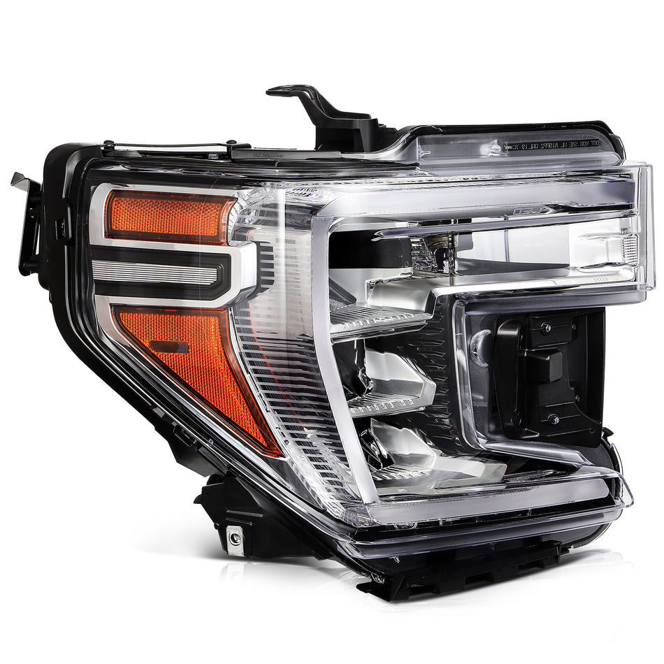 For 2019-2021 GMC Sierra 1500 Full LED Right Side Headlights withLED Signal Lamp
