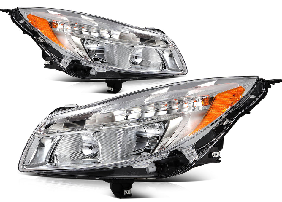 Headlights Assembly LeftRight For 2011-2013 Buick Regal Chrome Housing Pair