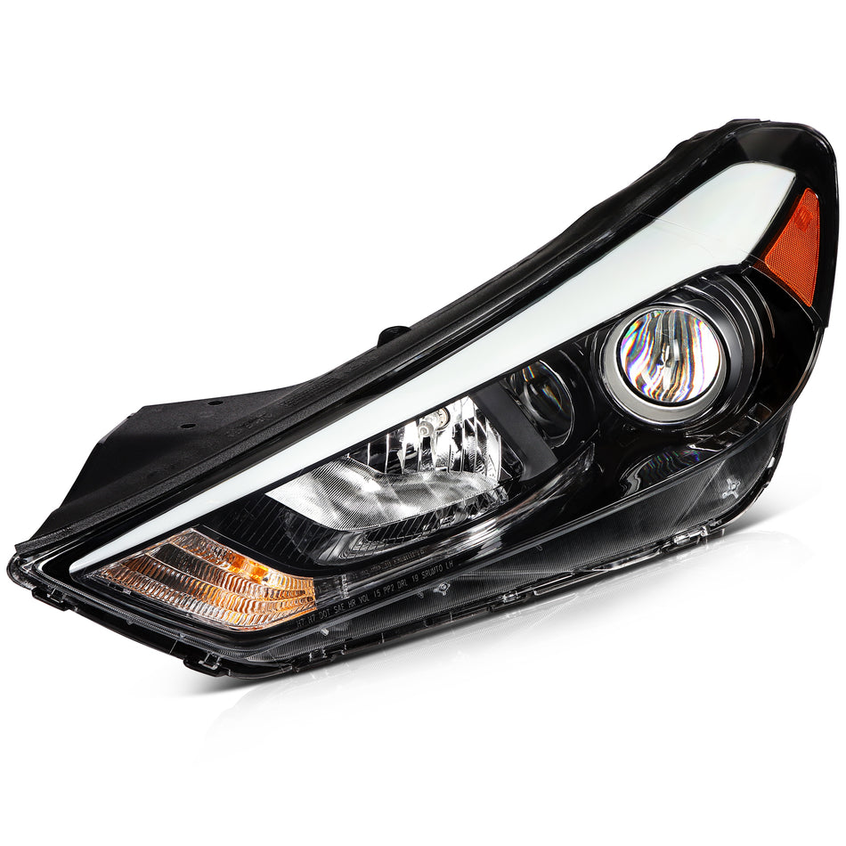 Left Driver Side For 2016 2017 2018 Hyundai Tucson Headlights Assembly with LED DRL