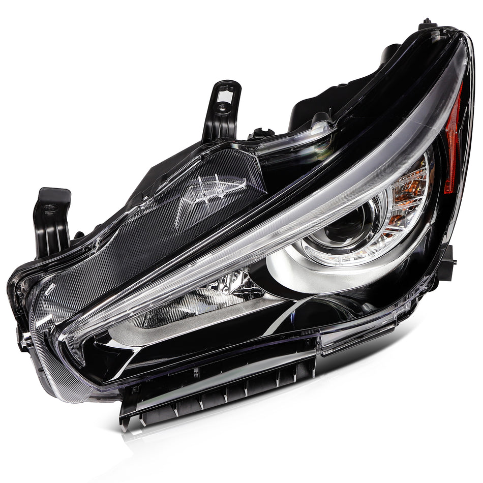 Headlight Assembly Set For Infiniti For Q50 2014-2022 Left Driver Side Headlamp