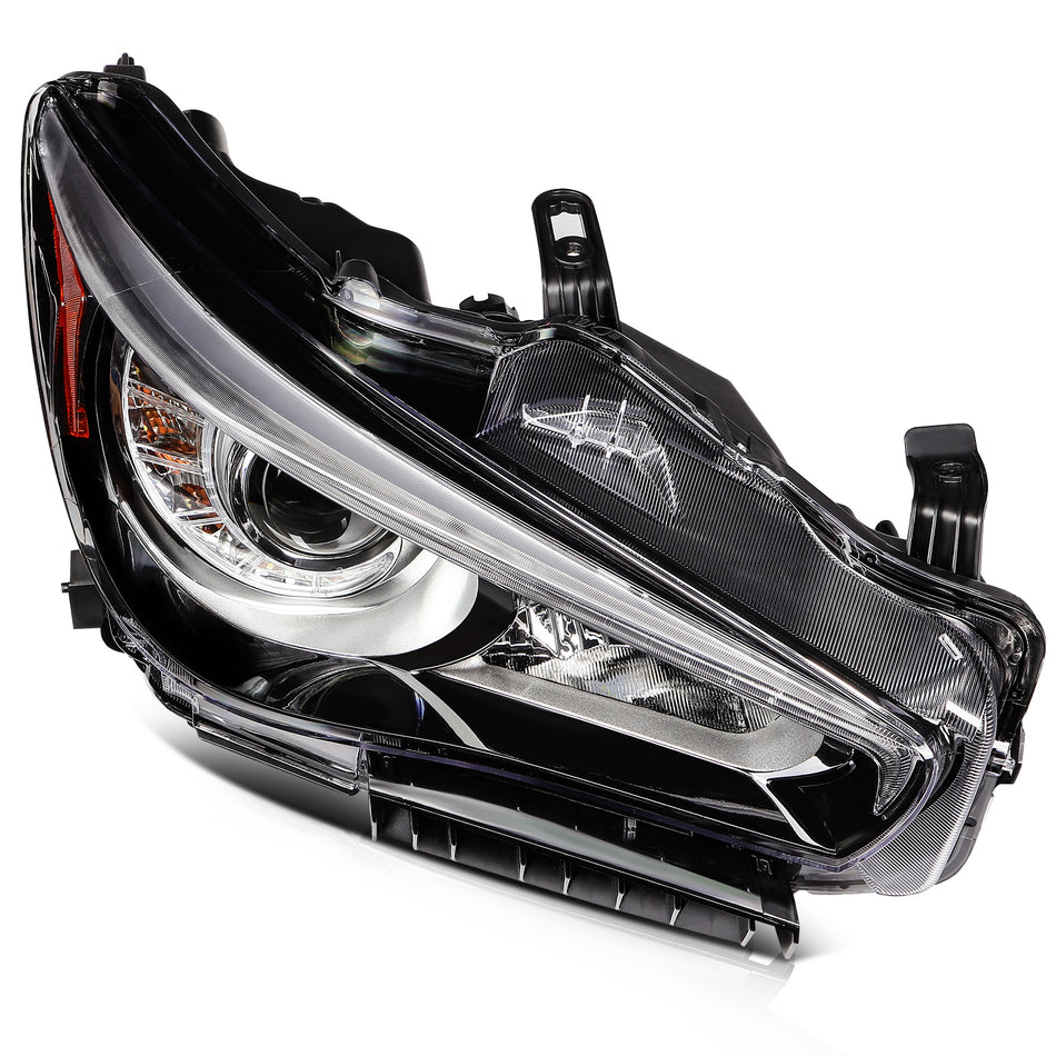 Headlights Assembly Right Side For Infiniti Q50 2014-2022 withLED DRL
