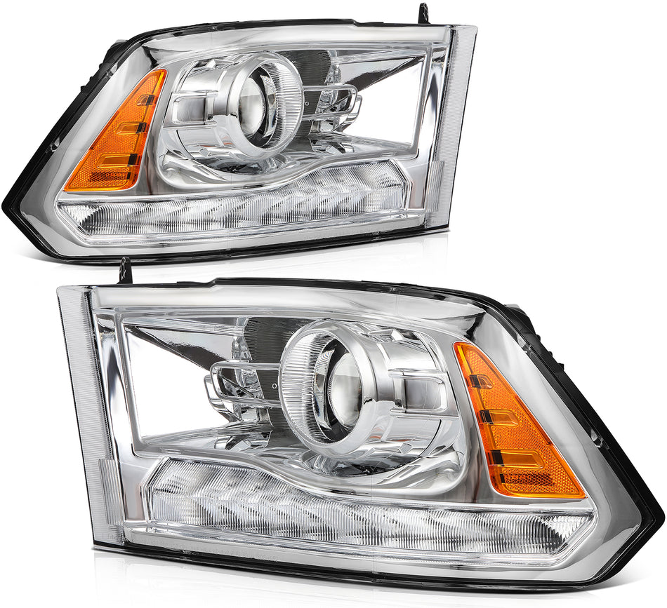 2009-2015 2016 2017 2018 Dodge Ram 1500 2500 3500 Headlights Projector LR