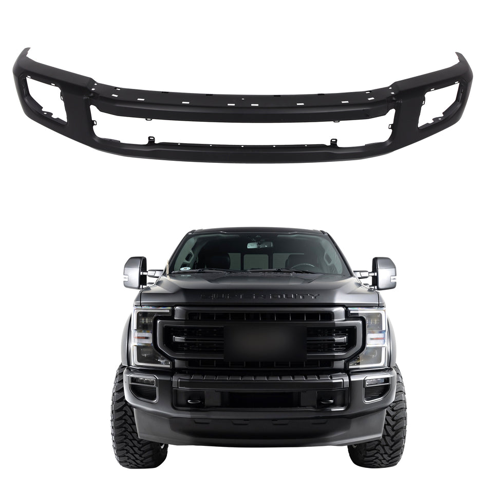 NEW Black Steel Front Bumper Face Bar for 2020 2021 2022 Ford F250 F350 w/ Fog