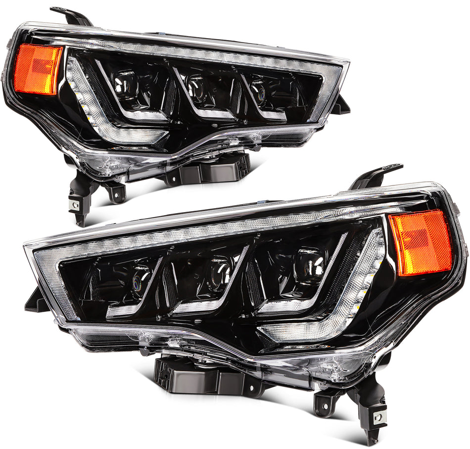Headlights Assembly For 2014-2021 Toyota 4Runner withLED DRL Projector Left Right