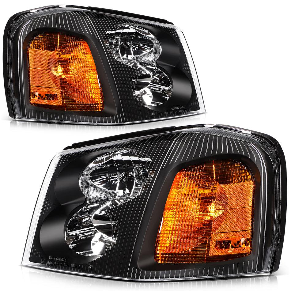 For 2016 2015 2014 Kia Forte Halogen LeftRight Headlights Assembly