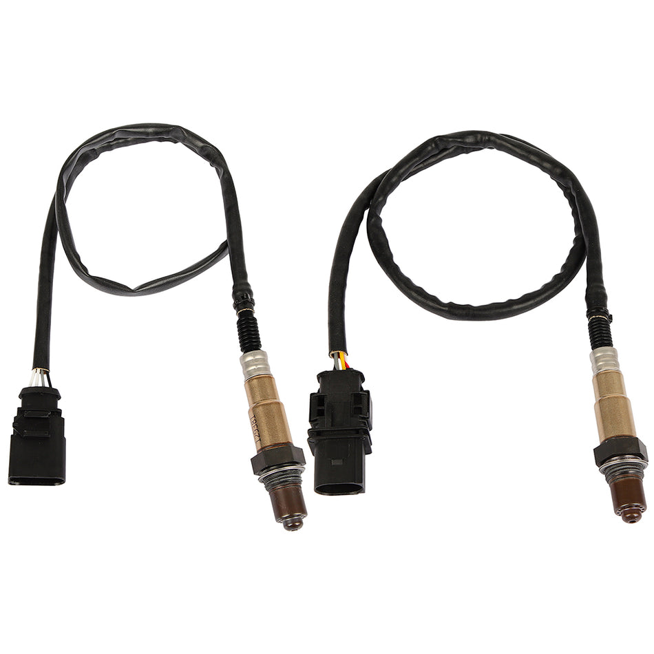 2Pcs Upstream & Downstream O2 Oxygen Sensor For 14-10 VW Beetle Golf Passat 2.5L