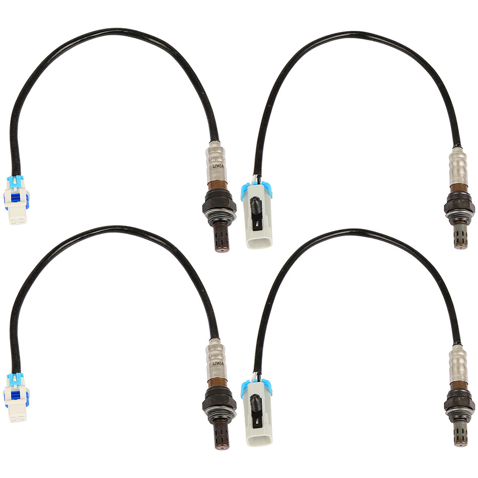 4X Up & Downstream O2 Oxygen Sensor For 2008-2014 Chevy GMC V8 4.8L 5.3L 6.0L 6.2L