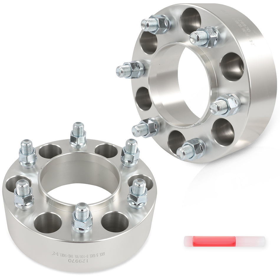 2 Pcs 2inch 6x5.5 Hub Centric Wheel Adapters For Tacoma to 2022-2024 Tundra Wheels