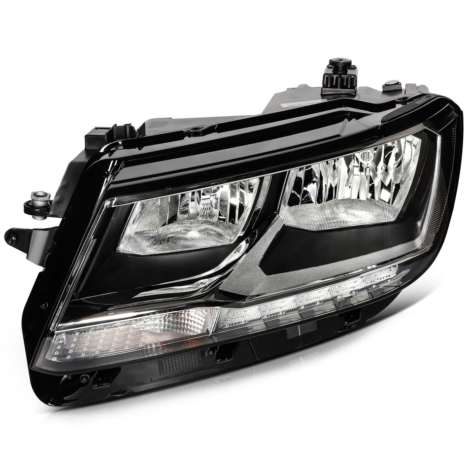 Left Driver Side For 2018-2021 Volkswagen Tiguan Headlight Assembly with LED DRL