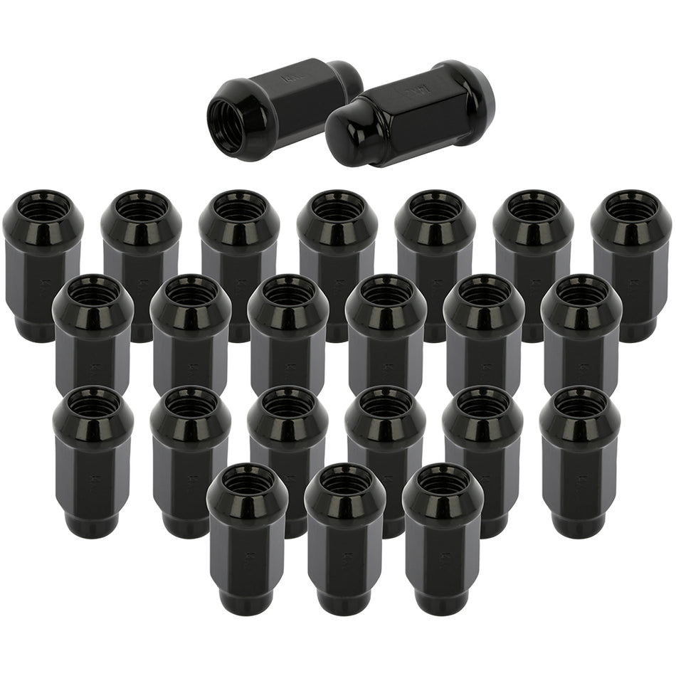 24 Length 1.72 Size M14x2 Black Wheel Lug Nuts Fits Ford F-150 2005-2011,2014