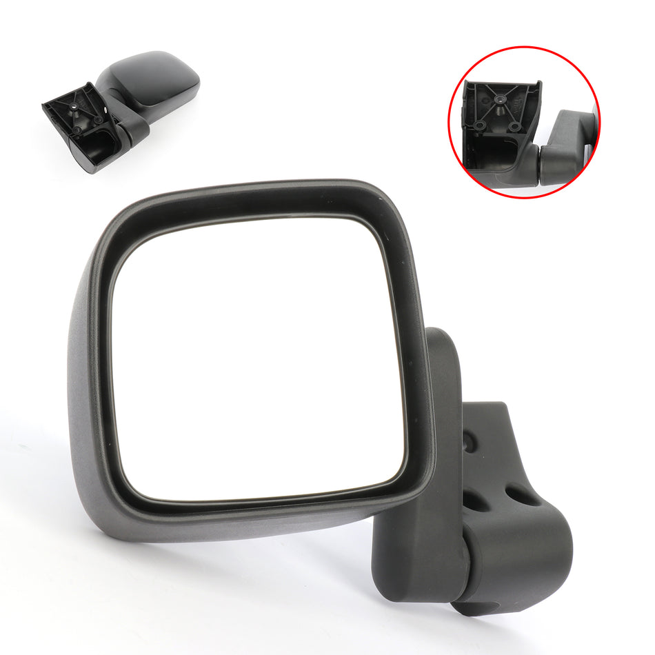 For 2003-2006 Jeep TJ,2003-2006 Jeep Wrangler RH Side Black Foldaway Power Mirror