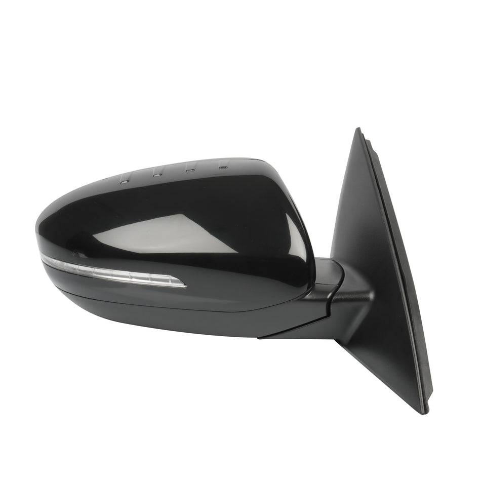 2011-2013 Kia Optima Side View Mirror Black Power Adjusted Manual Fold RH Side
