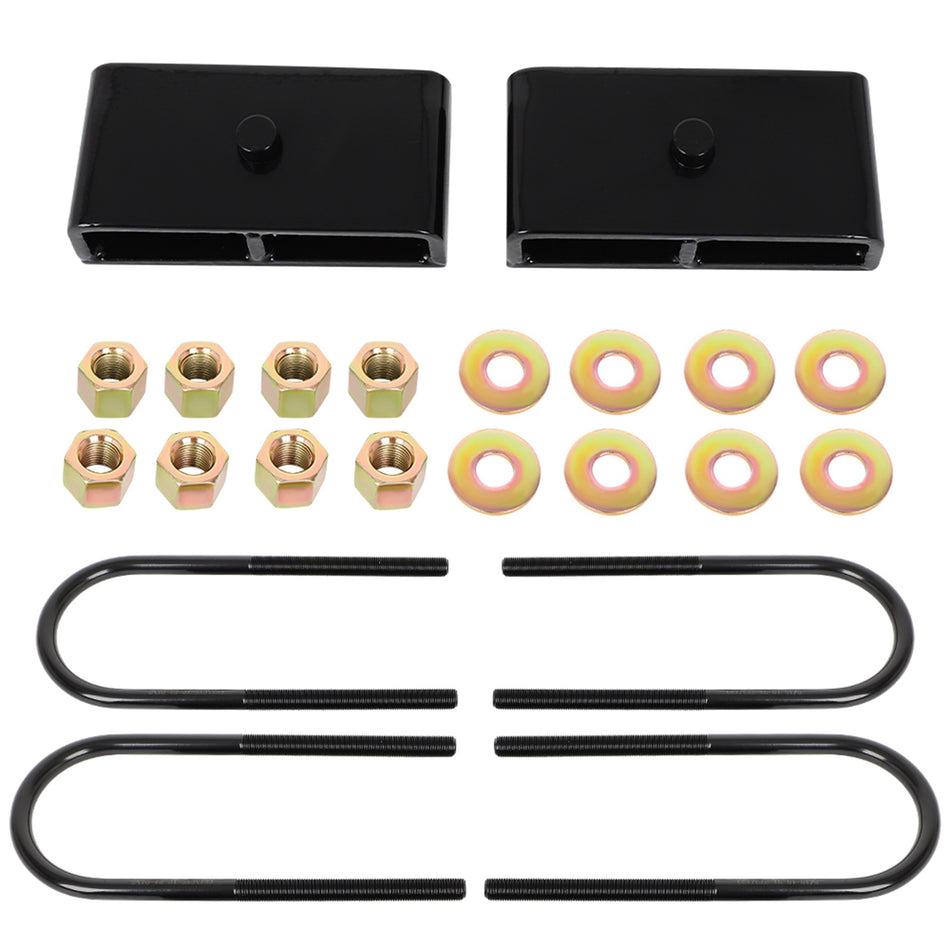 1.5 inch Rear Leveling Lift Kit U-bolts For Dodge Ram 2500 2003-2013 4WD 3.5 inch Axle
