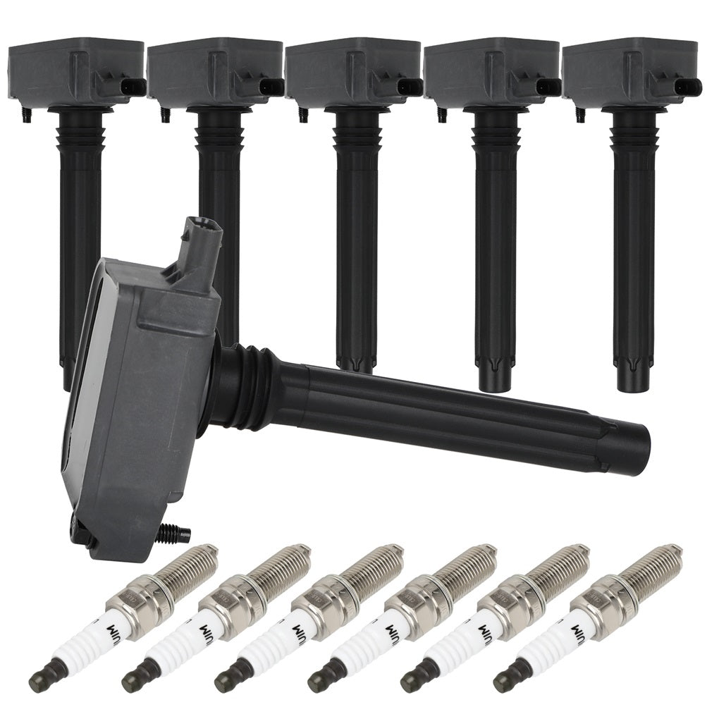 6 For 2017 2018 2019 2020 Dodge Durango 3.6L V6 Ignition Coil & Spark Plug Only for Auto