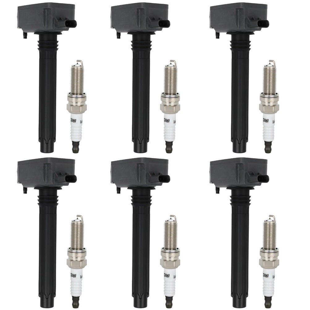 6 For 2017 2018 2019 2020 Dodge Durango 3.6L V6 Ignition Coil & Spark Plug Only for Auto