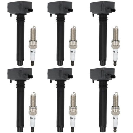6 For 2017 2018 2019 2020 Dodge Durango 3.6L V6 Ignition Coil & Spark Plug Only for Auto