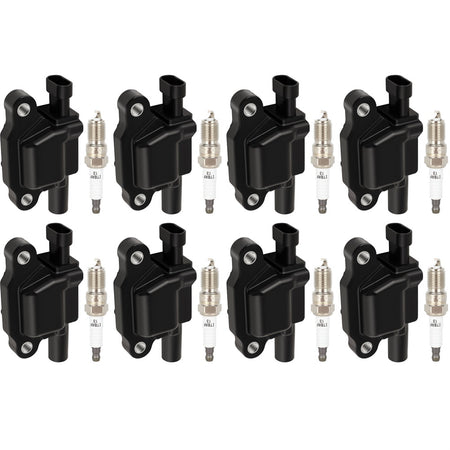 8 Square For 07 08-14 Cadillac Escalade ESV 6.2L V8 Ignition Coil & Spark Plug Only for Auto