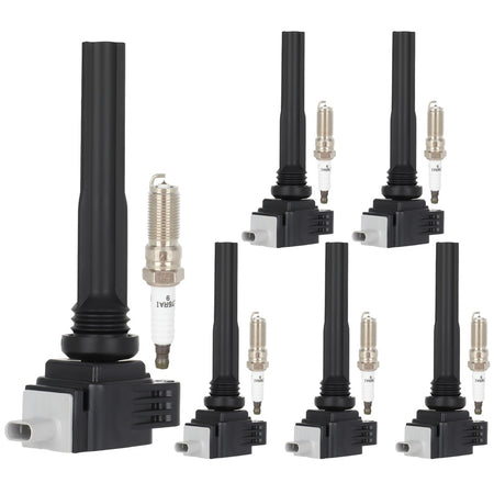 6 For 2017 2018 2019 Ford F-150 3.5L V6 Ignition Coil & Spark Plug Only for Auto