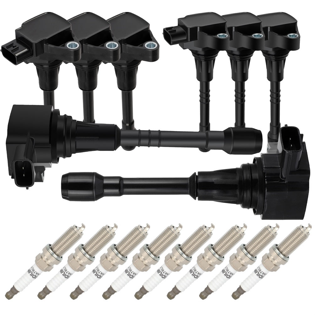 8 For 2011-2012 Infiniti QX56 5.6L V8 Ignition Coil & Iridium Spark Plug Only for Auto