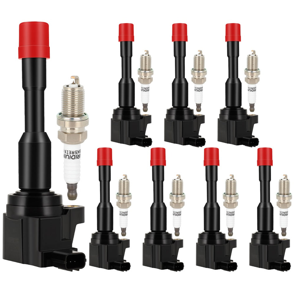 Ignition Coils & Spark Plugs Pack For Honda Civic Hybrid 1.3L l4 2003-2005