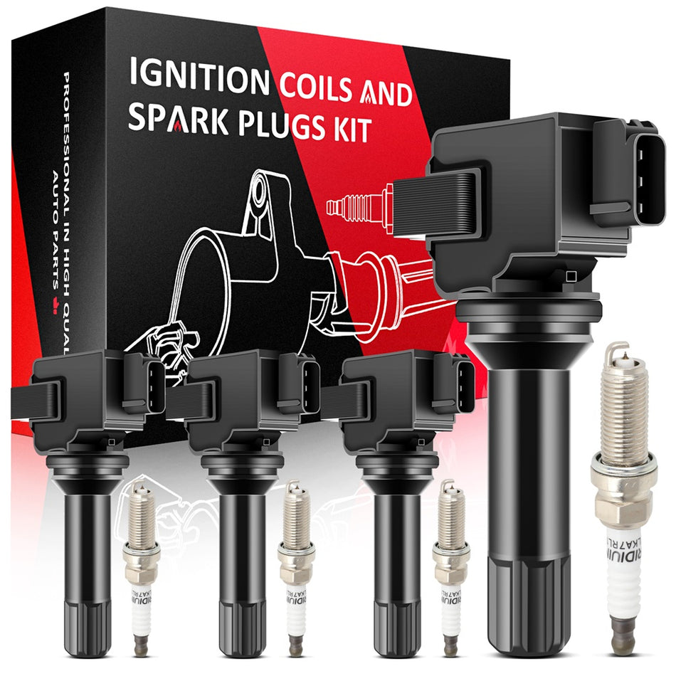 Ignition Coils & Iridium Spark Plugs Kit For Subaru Forester 2.5L H4 2011-2012