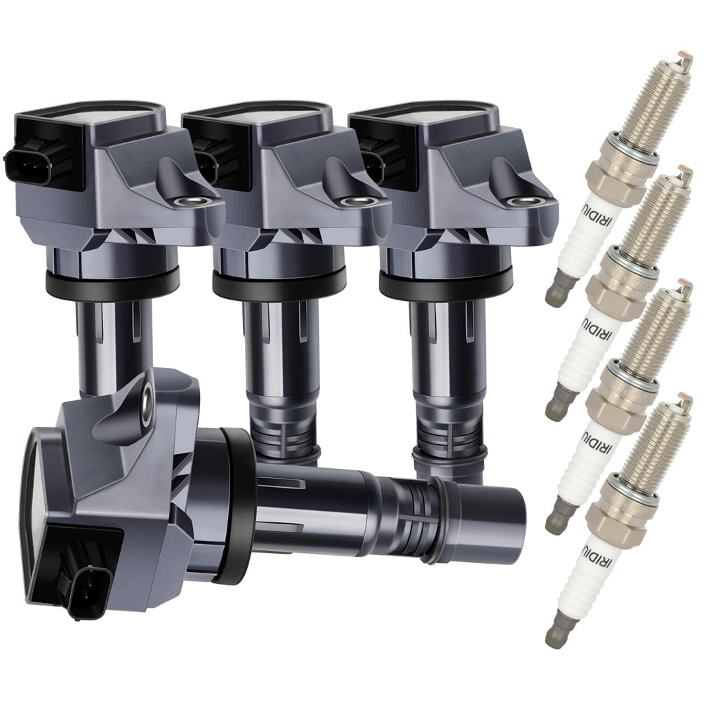 4 For 2012 Honda Civic 1.8L L4 Ignition Coil & Spark Plug Only for Auto