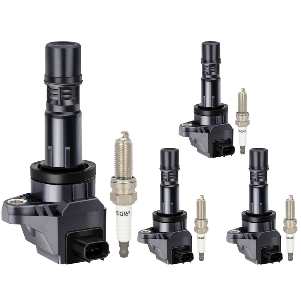 4 For 2012 Honda Civic 1.8L L4 Ignition Coil & Spark Plug Only for Auto