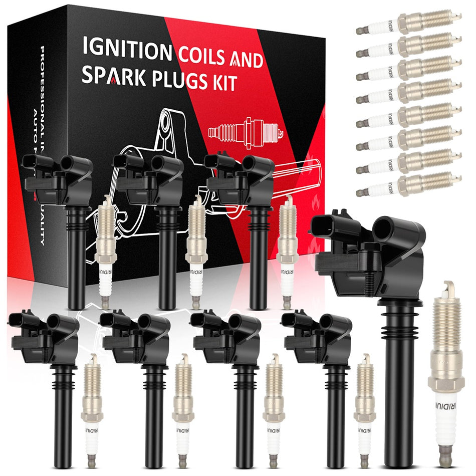 8 For 2003-2005 Dodge Ram 1500 5.7L V8 Ignition Coil & Spark Plug