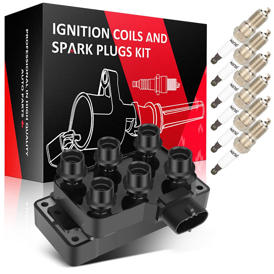For 2005-10 Ford Mustang V6 4.0L Ignition Coil & Spark Plug