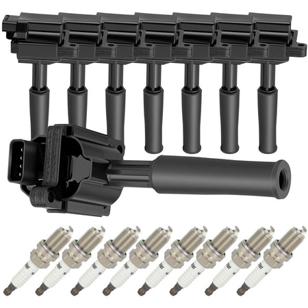8 For 1999-2002 Jaguar XK8 4.0L V8 Ignition Coil & Spark Plug Only for Auto